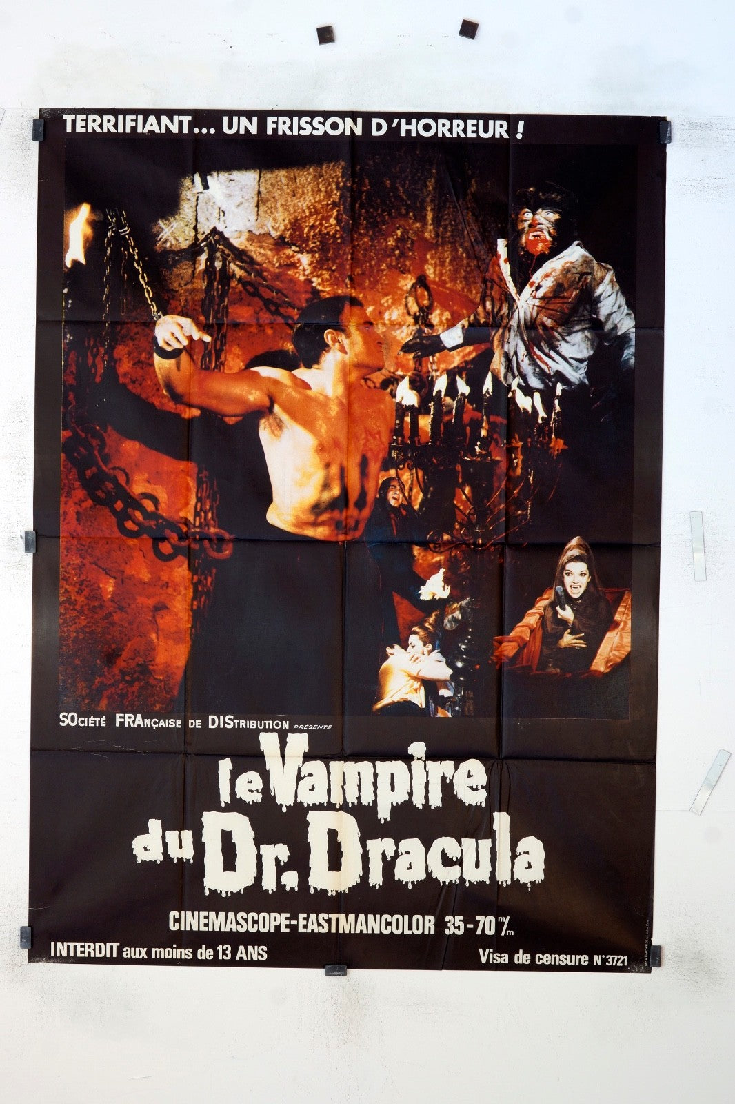LE VAMPIRE DU DR DRACULA BRYAN EDGAR WALLACE MOVIE POSTER 120x160