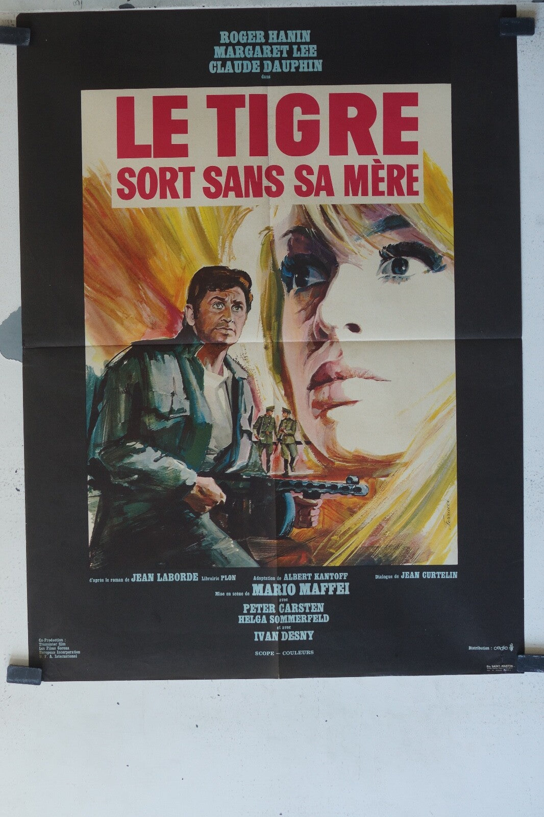 TIGRE SORT SANS SA MERE (LE) MOVIE POSTER ORIGINAL (60X80) Roger Hanin 