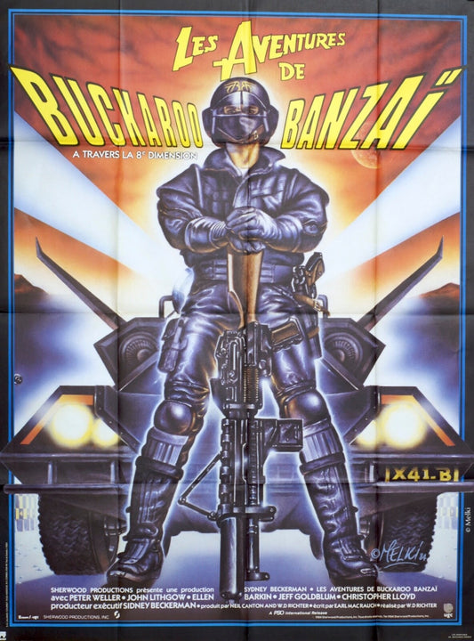 LES AVENTURES DE BUCKAROO BANZAÏ ORIGINAL MOVIE POSTER 120x160 PETER WELLER