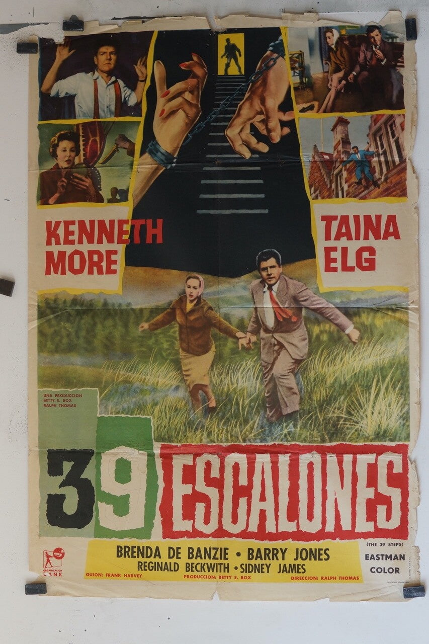 39 ESCALORES (1959) 70X100 ORIGINAL MOVIE POSTER BRENDA DE BRANZIE, BARRY JONES
