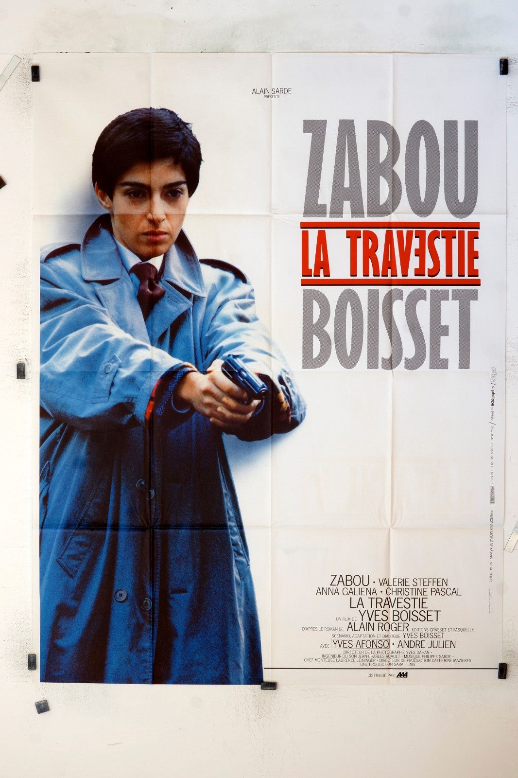 LA TRAVESTIE, YVES BOISSET, ZABOU MOVIE POSTER ORIGINAL 120x160