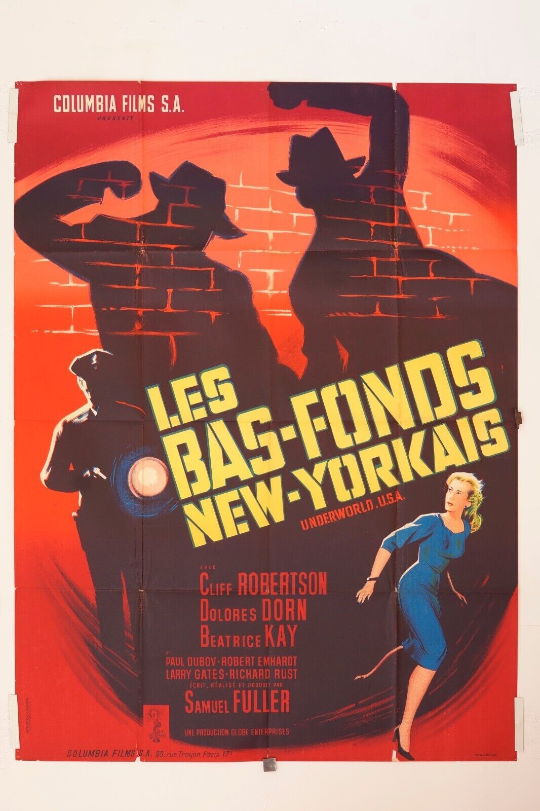 LES BAS FONDS NEW-YORKAIS ORIGINAL MOVIE POSTER 120x160  CLIFF ROBERTSON
