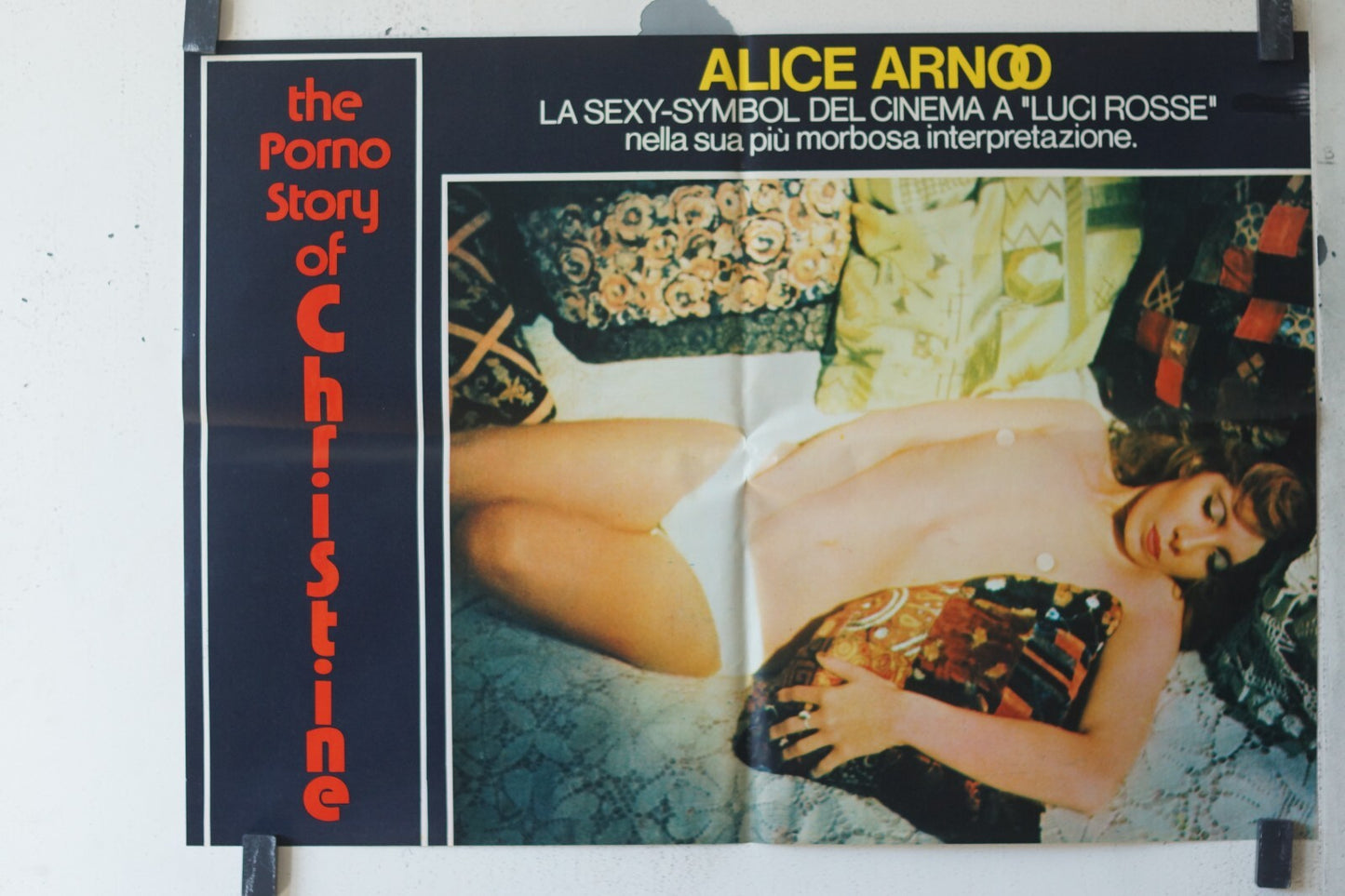 THE PORNO STORY OF CHRISTINE ORIGINAL MOVIE POSTER 48X68 Alice Arno 