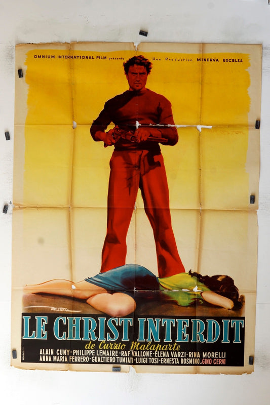 LE CHRIST INTERDIT ALAIN CUNY MOVIE POSTER ORIGINAL (120x160)