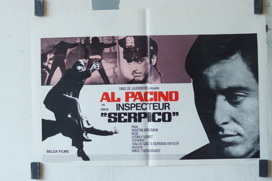 AL PACINO INSPECTEUR « SERPICO » MOVIE POSTER ORIGINAL 30x55 Al Pacino 