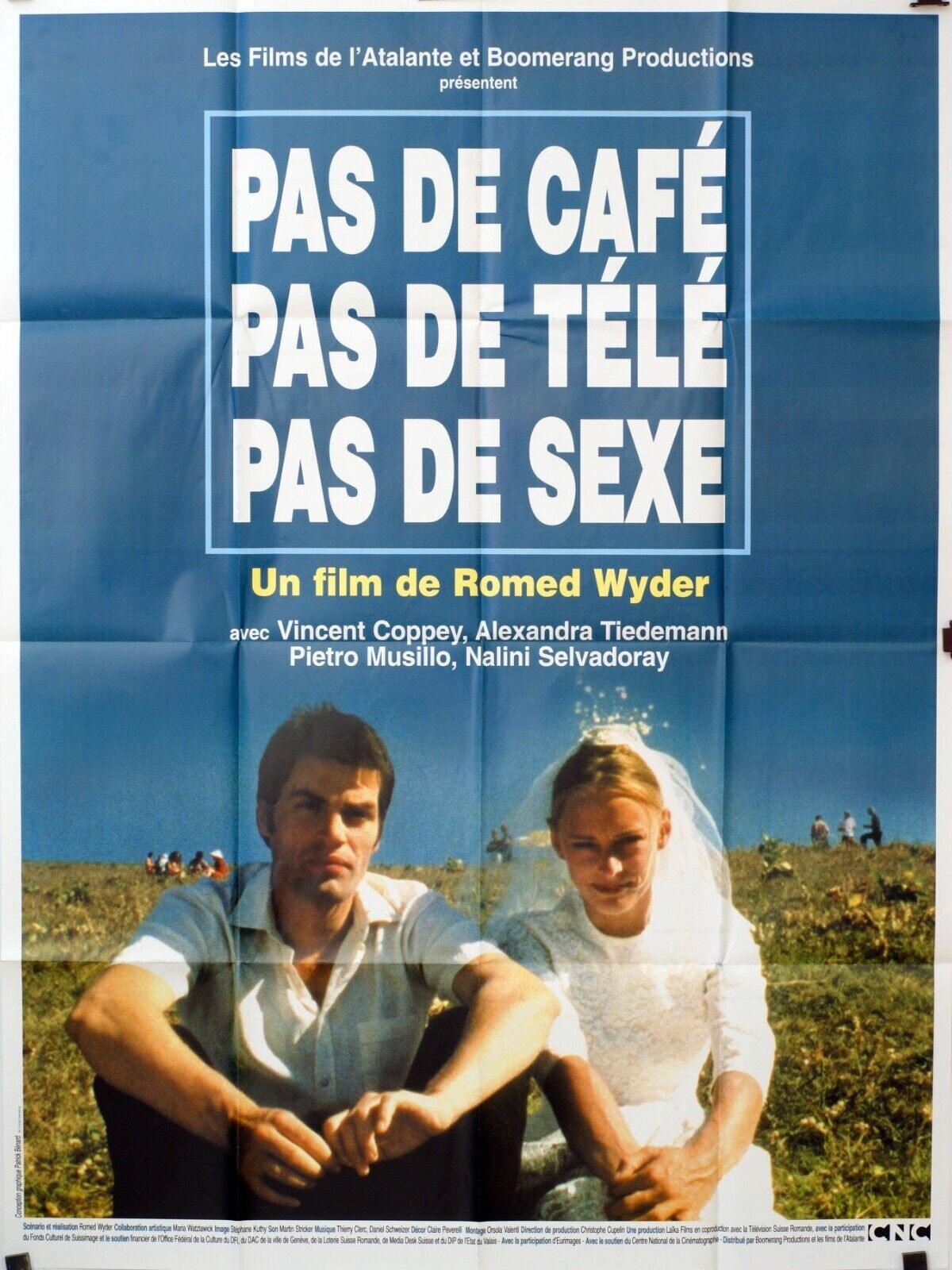 PAS DE CAFÉ, PAS DE TÉLÉ, PAS DE SEXE ORIGINAL MOVIE POSTER 120x160 COPPEY