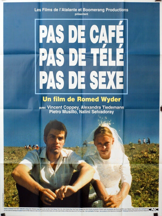 PAS DE CAFÉ, PAS DE TÉLÉ, PAS DE SEXE ORIGINAL MOVIE POSTER 120x160 COPPEY