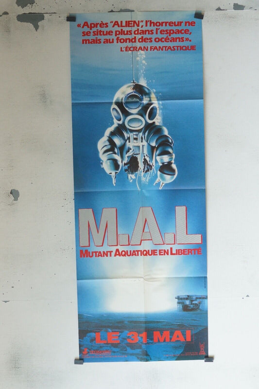 M.A.L (MUTANT AQUATIQUE EN LIBERTÉ) 60x160 ORIGINAL POSTER