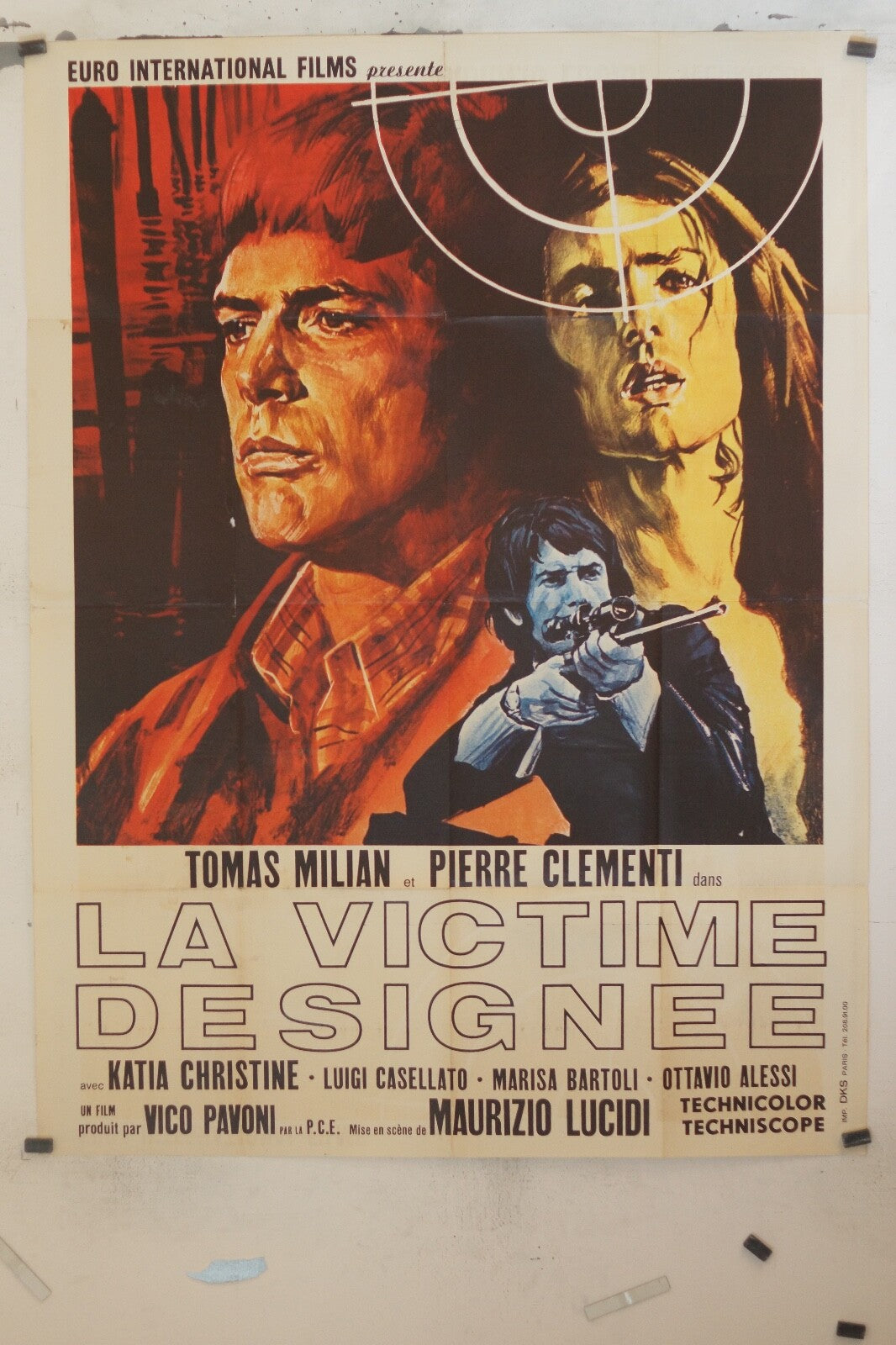LA VICTIME SIGNÉE POSTER ORIGINAL 120x160 KATIA CHRISTINE – LUIGI CASELLATO