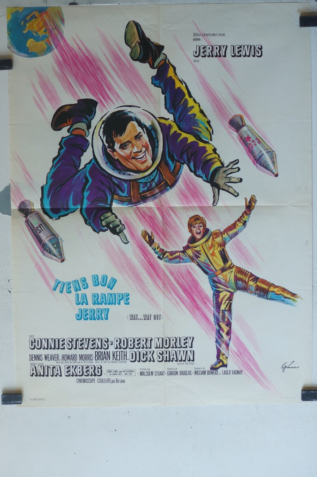 TIENS BON LA RAMPE JERRY ORIGINAL MOVIE POSTER (60X80) Jerry Lewis 