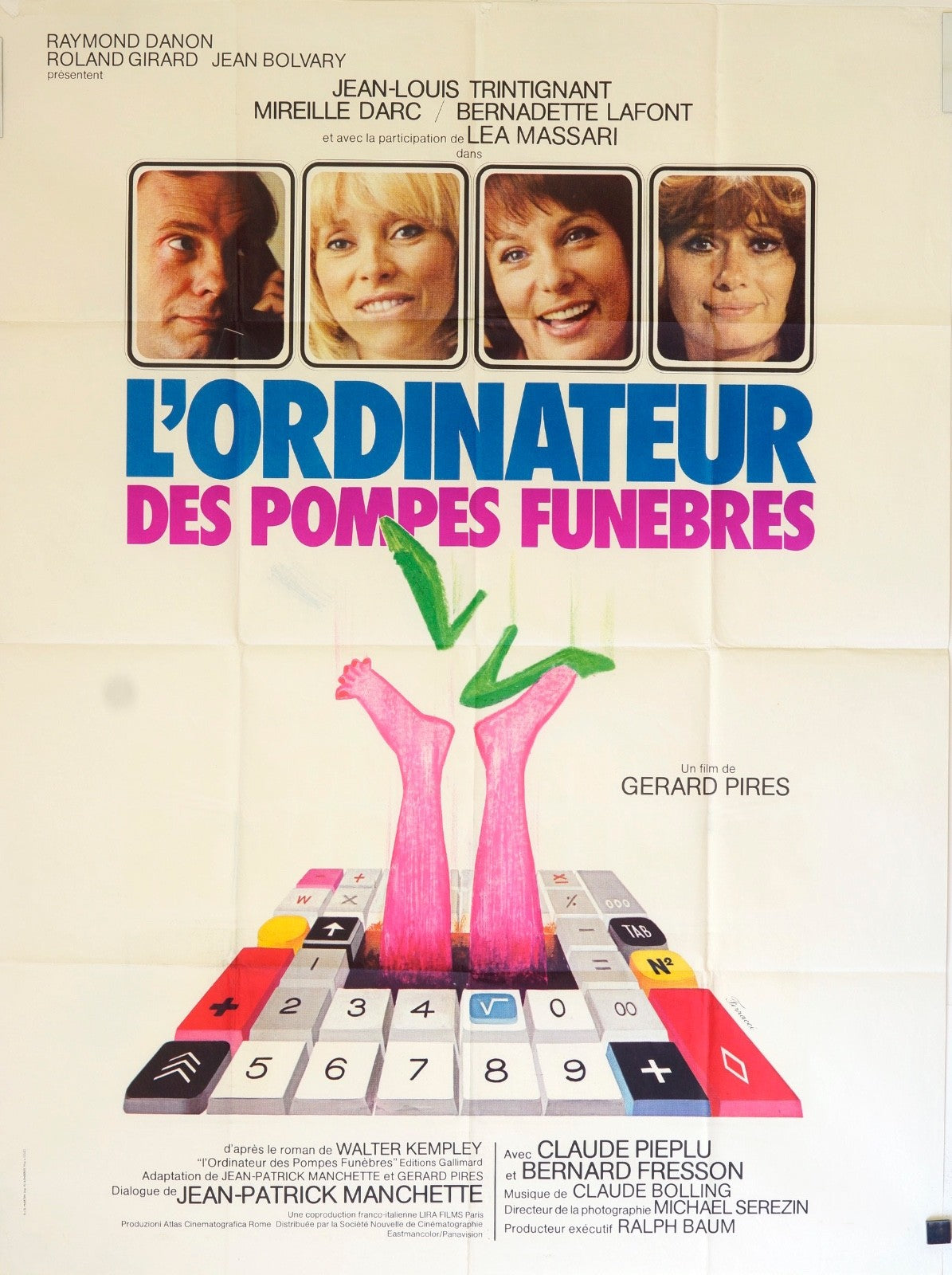 L’ORDINATEUR DES POMPES FUNÈBRES  JEAN-LOUIS MOVIE POSTER ORIGINAL 120x160