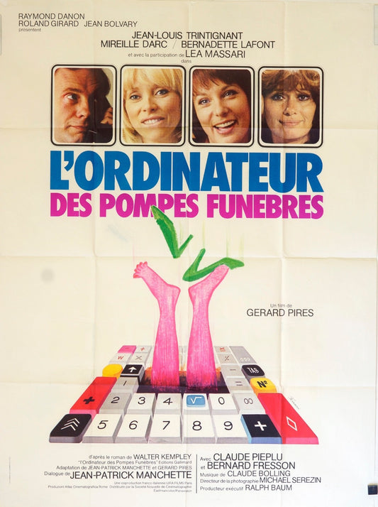 L’ORDINATEUR DES POMPES FUNÈBRES  JEAN-LOUIS MOVIE POSTER ORIGINAL 120x160