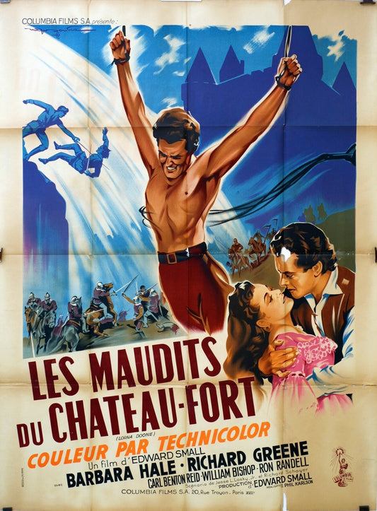 LES MAUDITS DU CHATEAU-FORT ORIGINAL MOVIE POSTER 120x160 BARBARA HALE