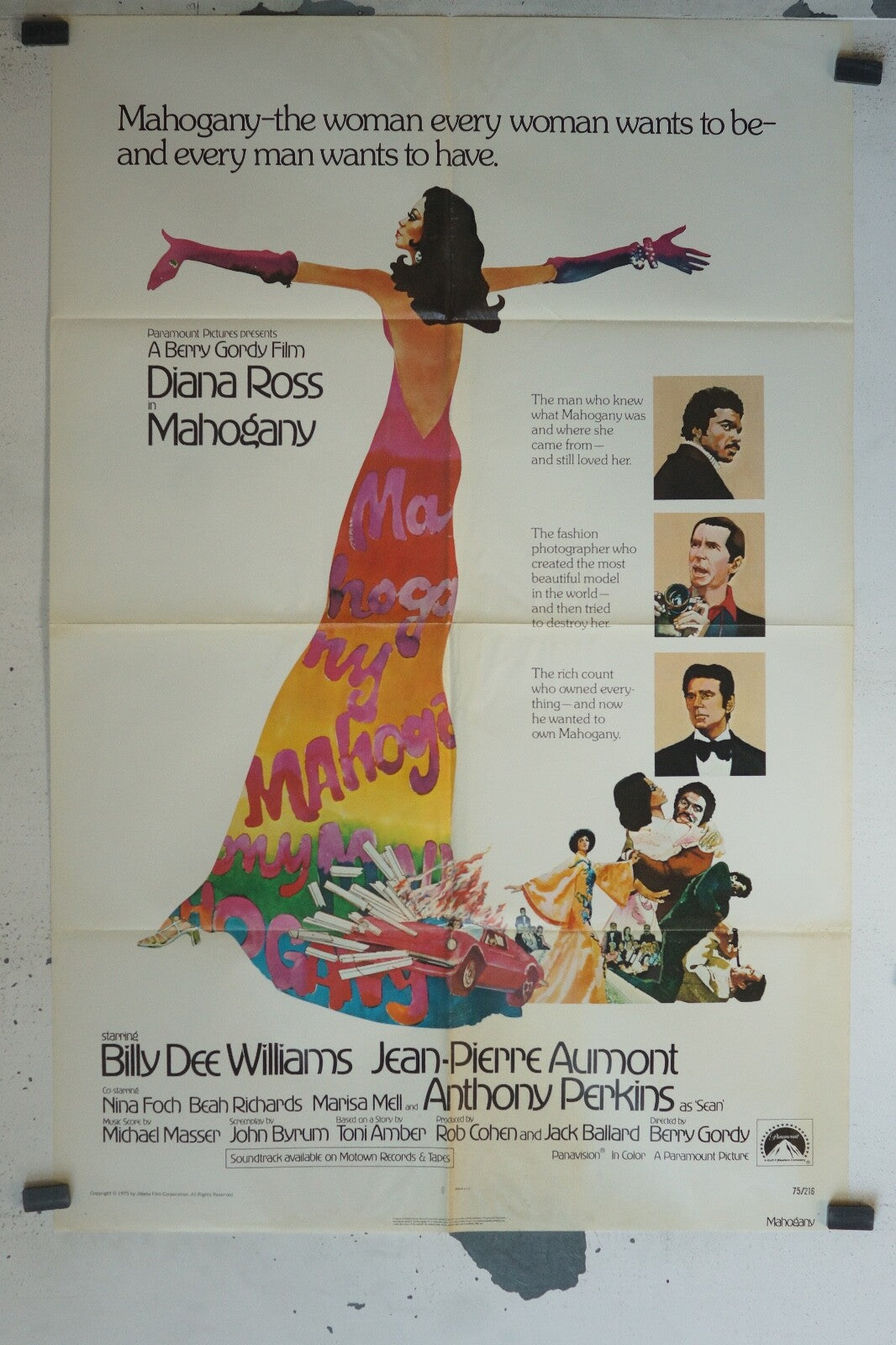 MOHAGANY MOVIE POSTER ORIGINAL 120x160 DIANE ROSS