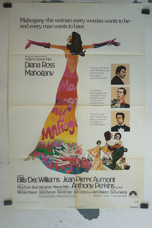 MOHAGANY MOVIE POSTER ORIGINAL 120x160 DIANE ROSS
