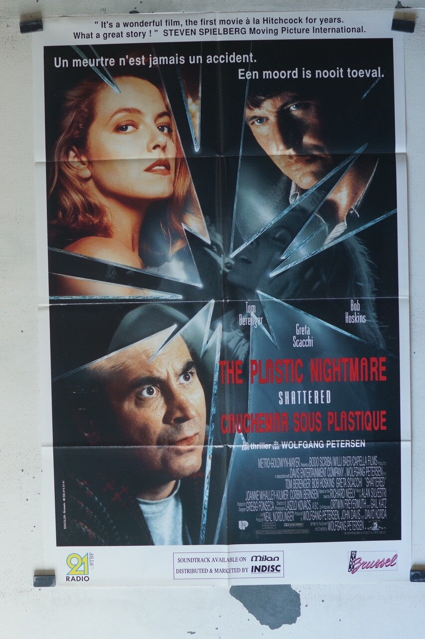 THE PLASTIC NIGHTMARE MOVIE POSTER ORIGINAL 68x100 Greta Scacchi , Bob Hoskins