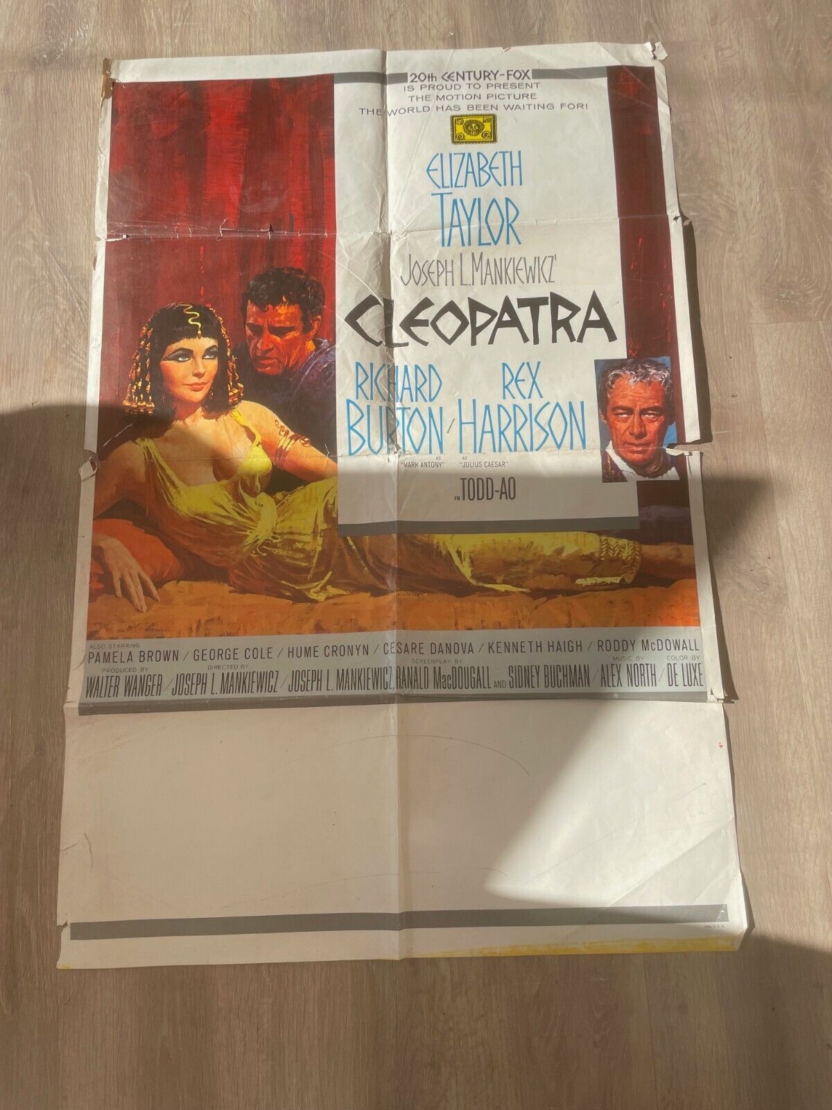 CLEOPATRA, MOVIE POSTER ORIGINAL (60X80) RICHARD BURTON