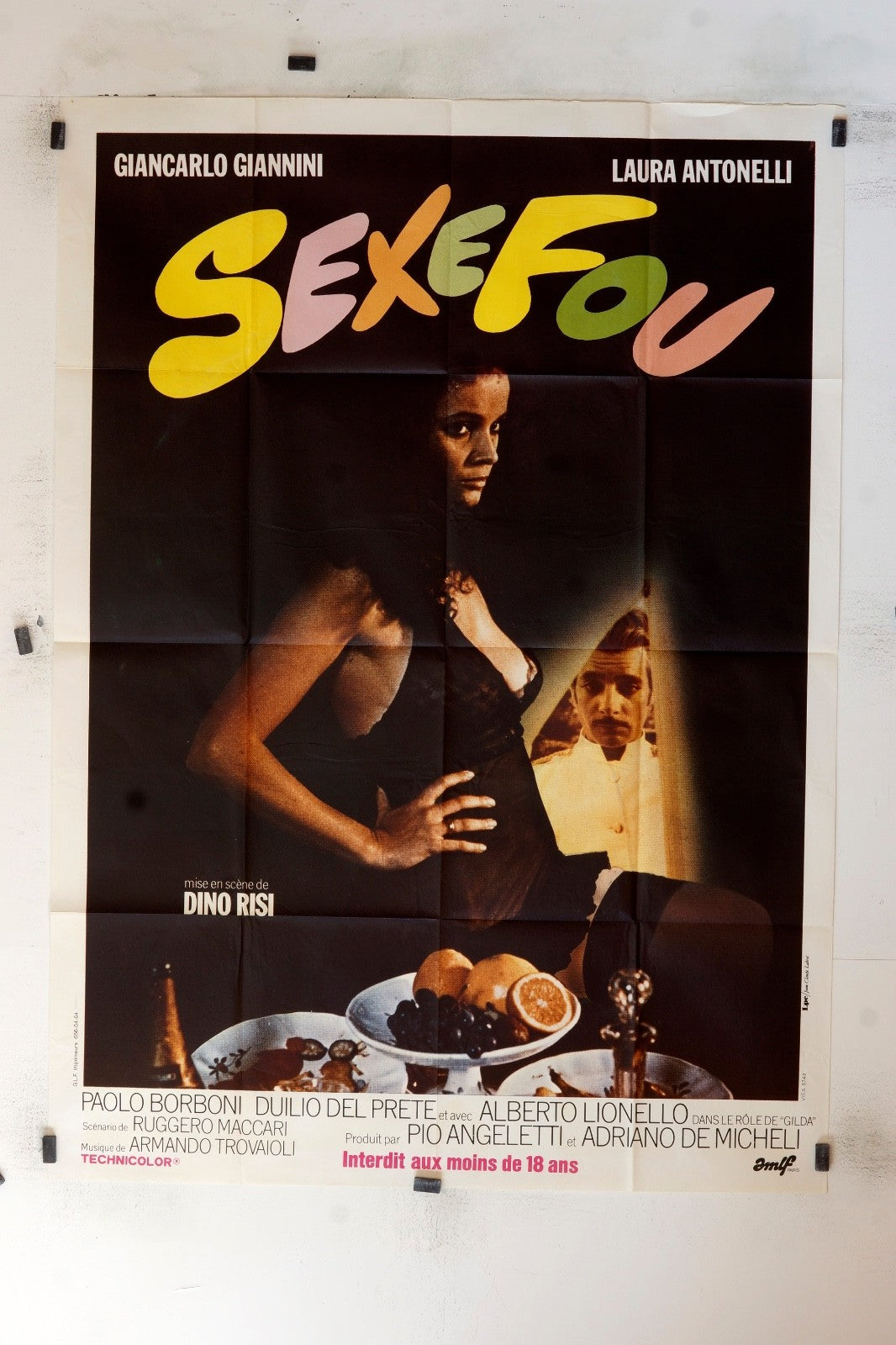 SEXE FOU GIANCARLO GIANNI MOVIE POSTER 120x160