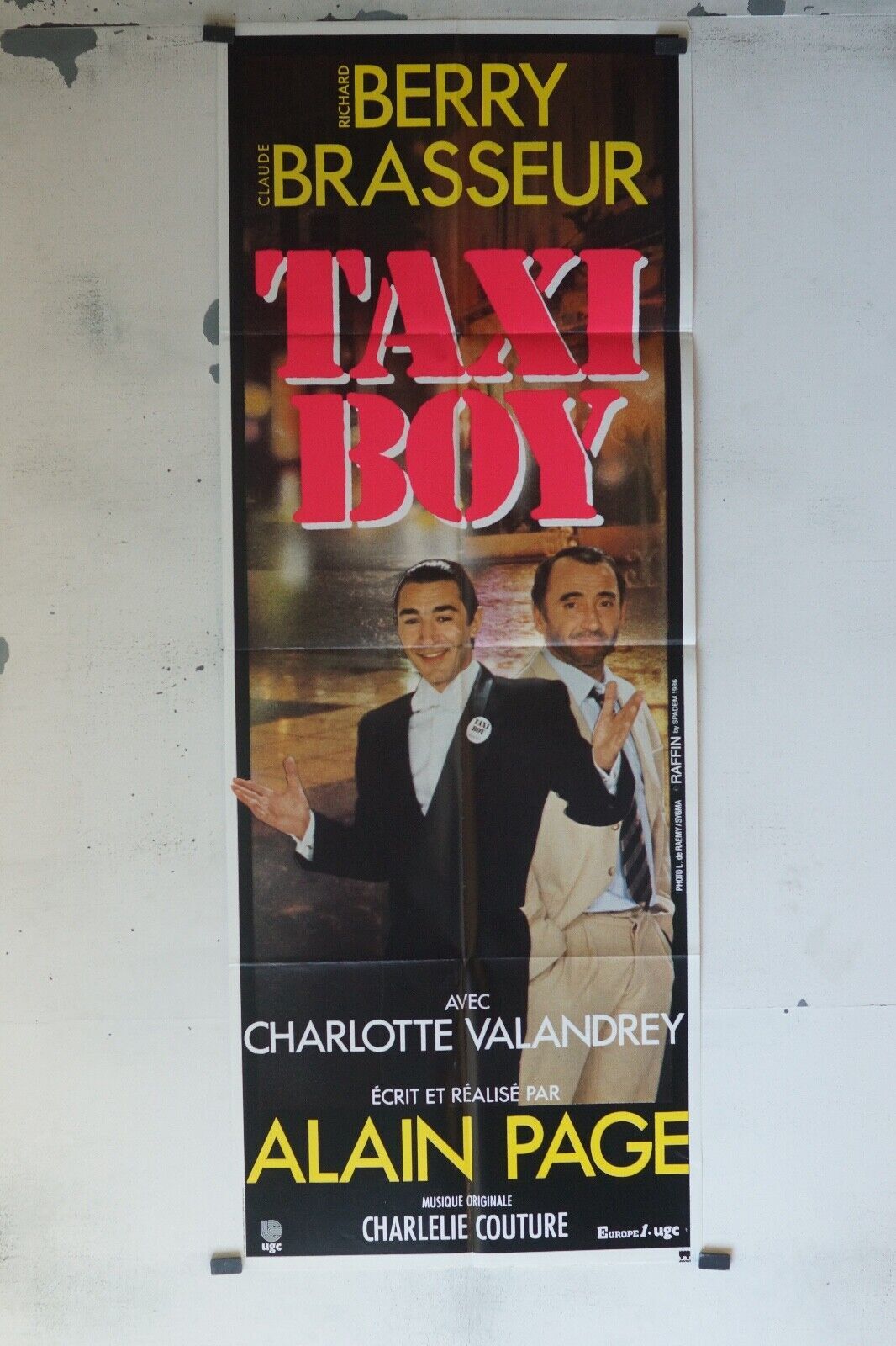 TAXI BOY POSTER ORIGINAL (60x160) RICHARD BERRY