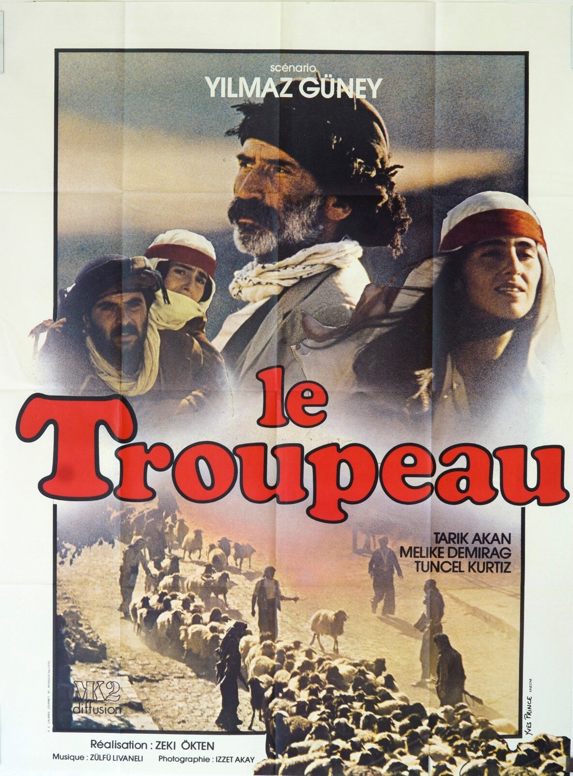LE TROUPEAU MOVIE POSTER ORIGINAL 120x160 YILMAZ GUNEY