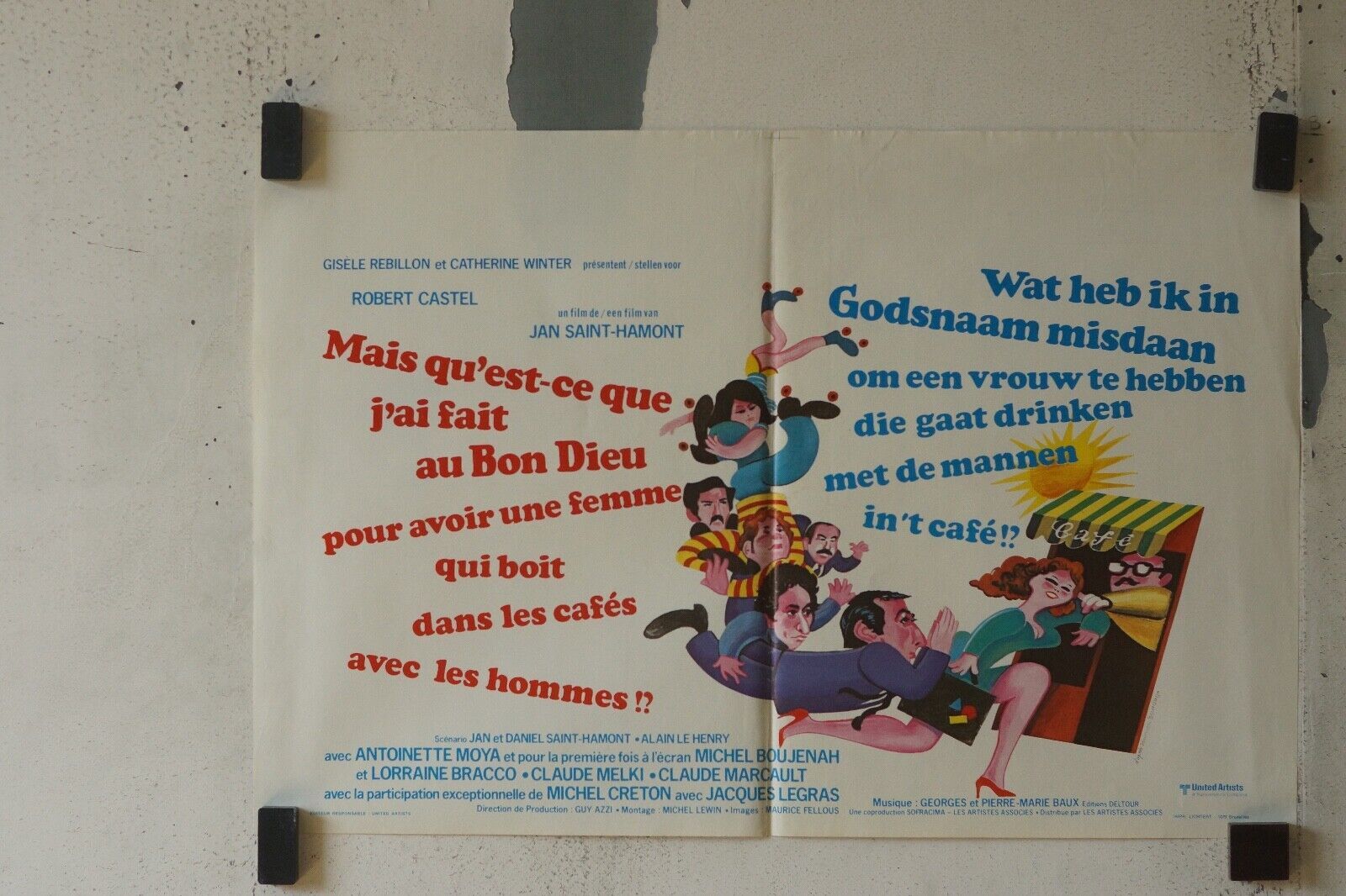 MAIS QU’EST CE QUE J’AI FAIT AU BON DIEU MOVIE POSTER ORIGINAL (55X37)
