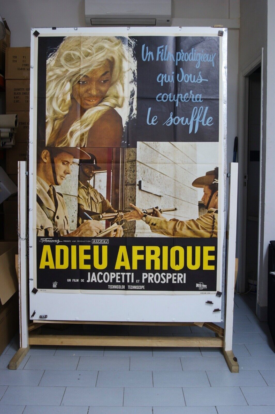 ADIEU AFRIQUE ORIGINAL MOVIE POSTER 120x160 JACOPETTI