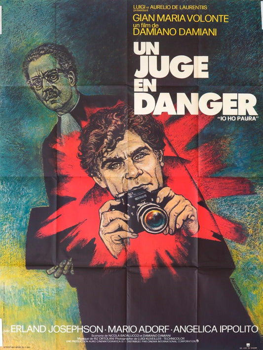 UN JUGE EN DANGER ORIGINAL MOVIE POSTER 120x160 GIAN MARIA VOLONTE
