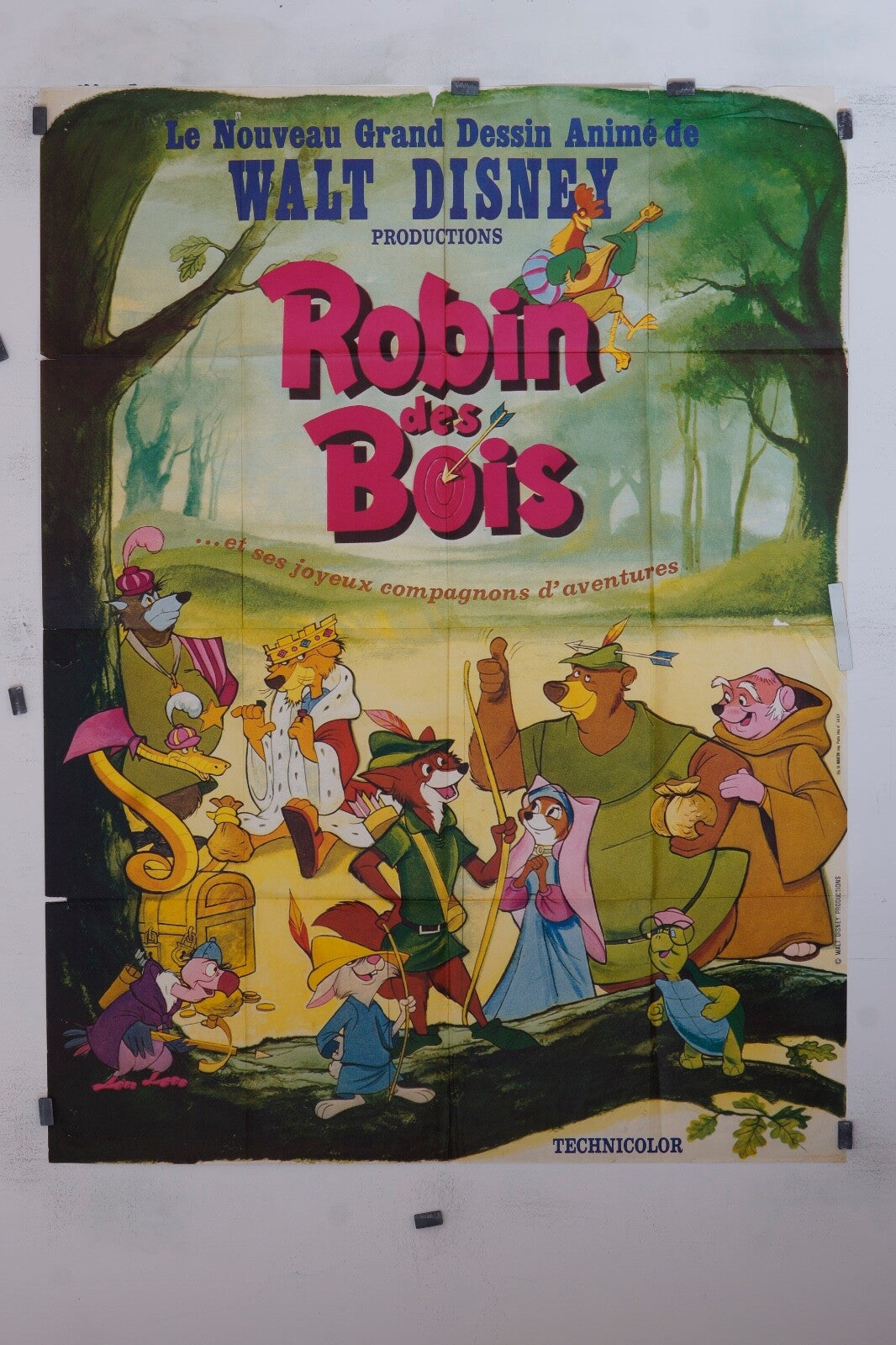 ROBIN DES BOIS WALT DISNEY MOVIE POSTER ORIGINAL 120x160
