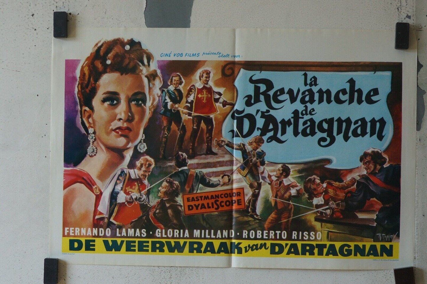 LA REVANCHE DE D’ARTAGNAN MOVIE POSTER ORIGINAL (55X37) FERANDO LAMAS