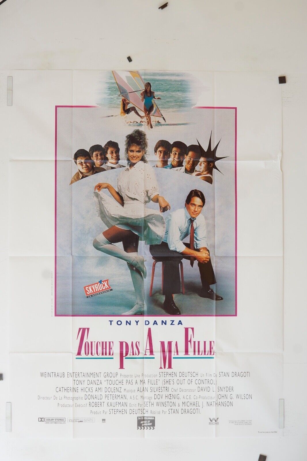 TOUCHE PAS À MA FILLE POSTER ORIGINAL 120x160 TONY DANZA
