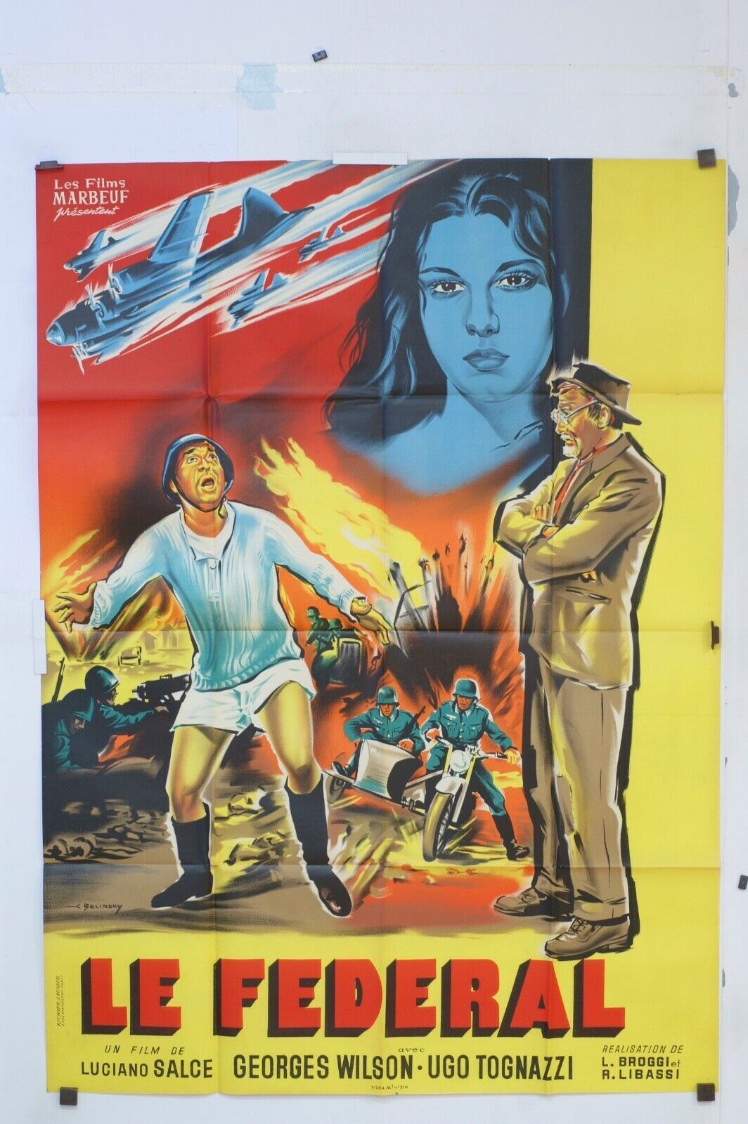 LE FEDERAL POSTER ORIGINAL 120x160 GEORGES WILSON