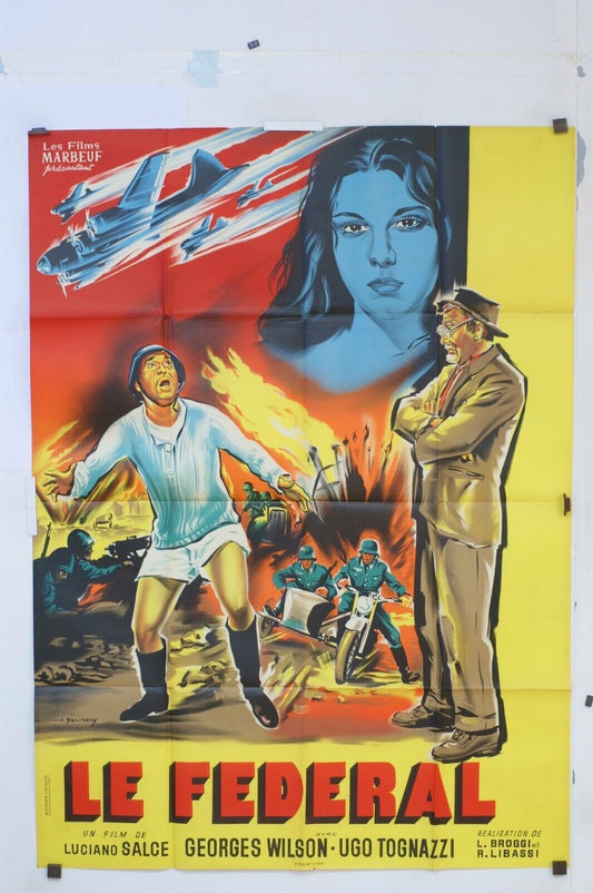 LE FEDERAL POSTER ORIGINAL 120x160 GEORGES WILSON