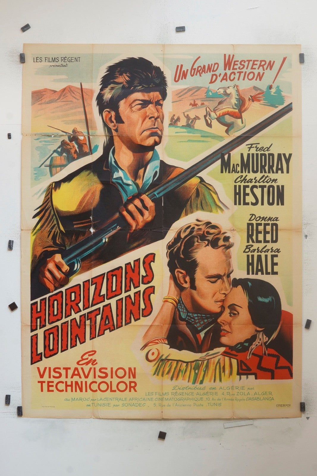 HORIZONS LOINTAINS  FRED MAC MURRAY MOVIE POSTER ORIGINAL (120x160)