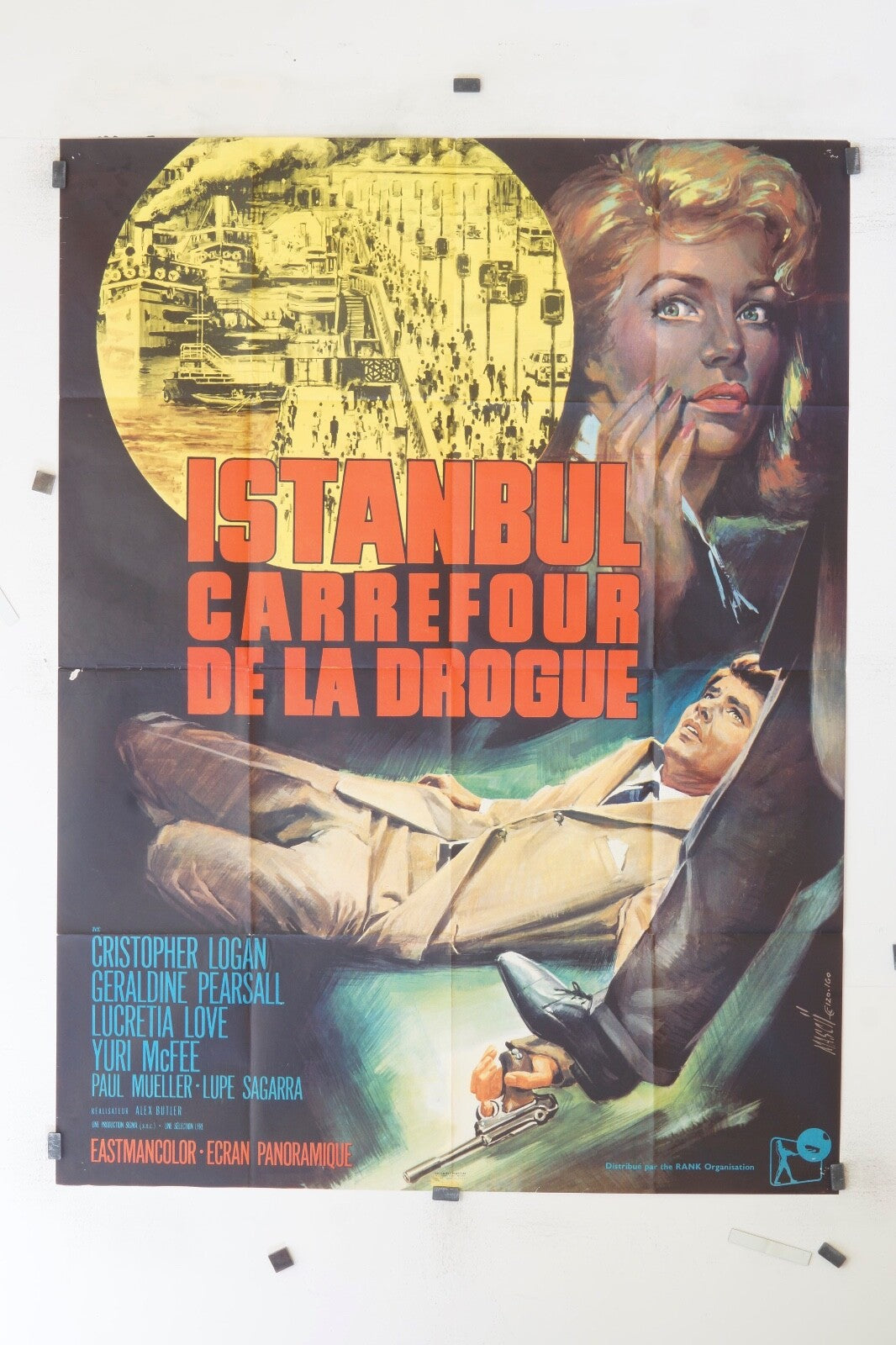 ISTANBUL CARREFOUR DE LA DROGUE  CRISTOPHER LOGAN ORIGINAL MOVIE POSTER 120x160