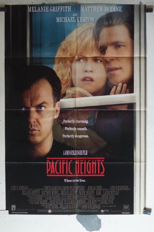  PACIFIC HEIGHTS ORIGINAL MOVIE POSTER 69x103 Melanie Griffith , Matthew Modine 