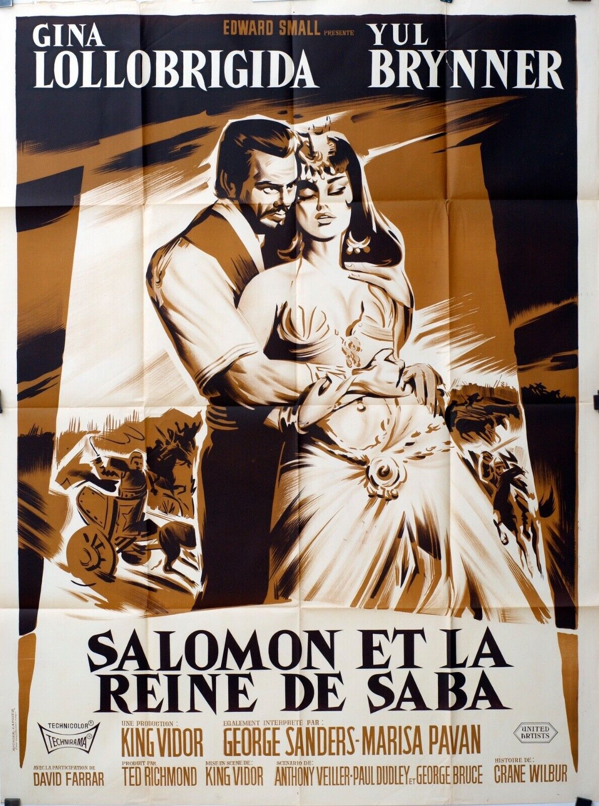 SALOMON ET LA REINE DE SABA ORIGINAL120x160 GINA LOLLOBRIGIDA