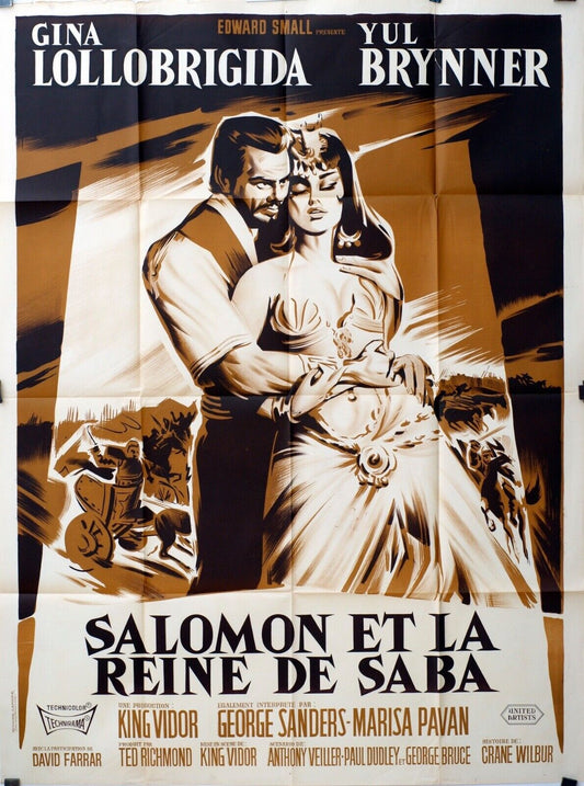 SALOMON ET LA REINE DE SABA ORIGINAL120x160 GINA LOLLOBRIGIDA