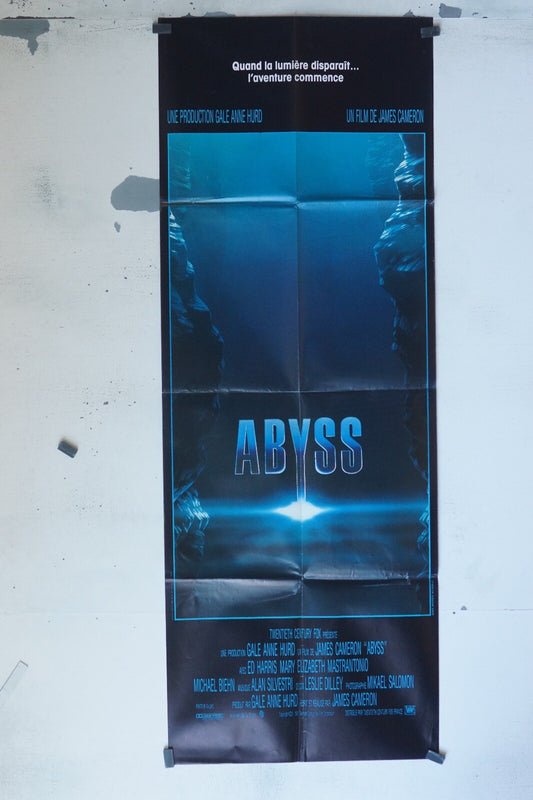 ABYSS MOVIE POSTER ORIGINAL 60x160 JAMES CAMERON