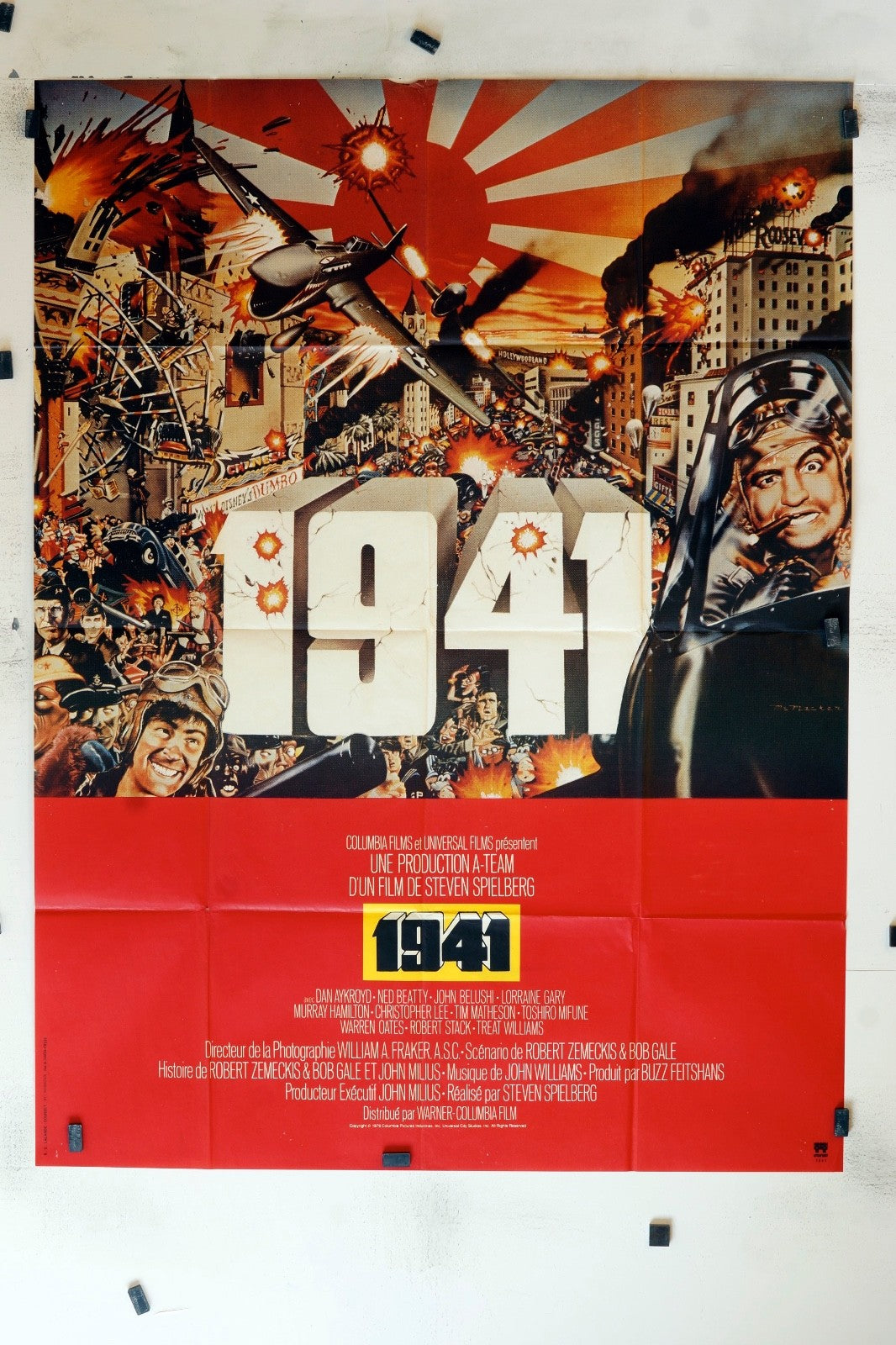 1941 STEVEN SPIELBERG MOVIE POSTER ORIGINAL 120x160  FABIENNE BABE