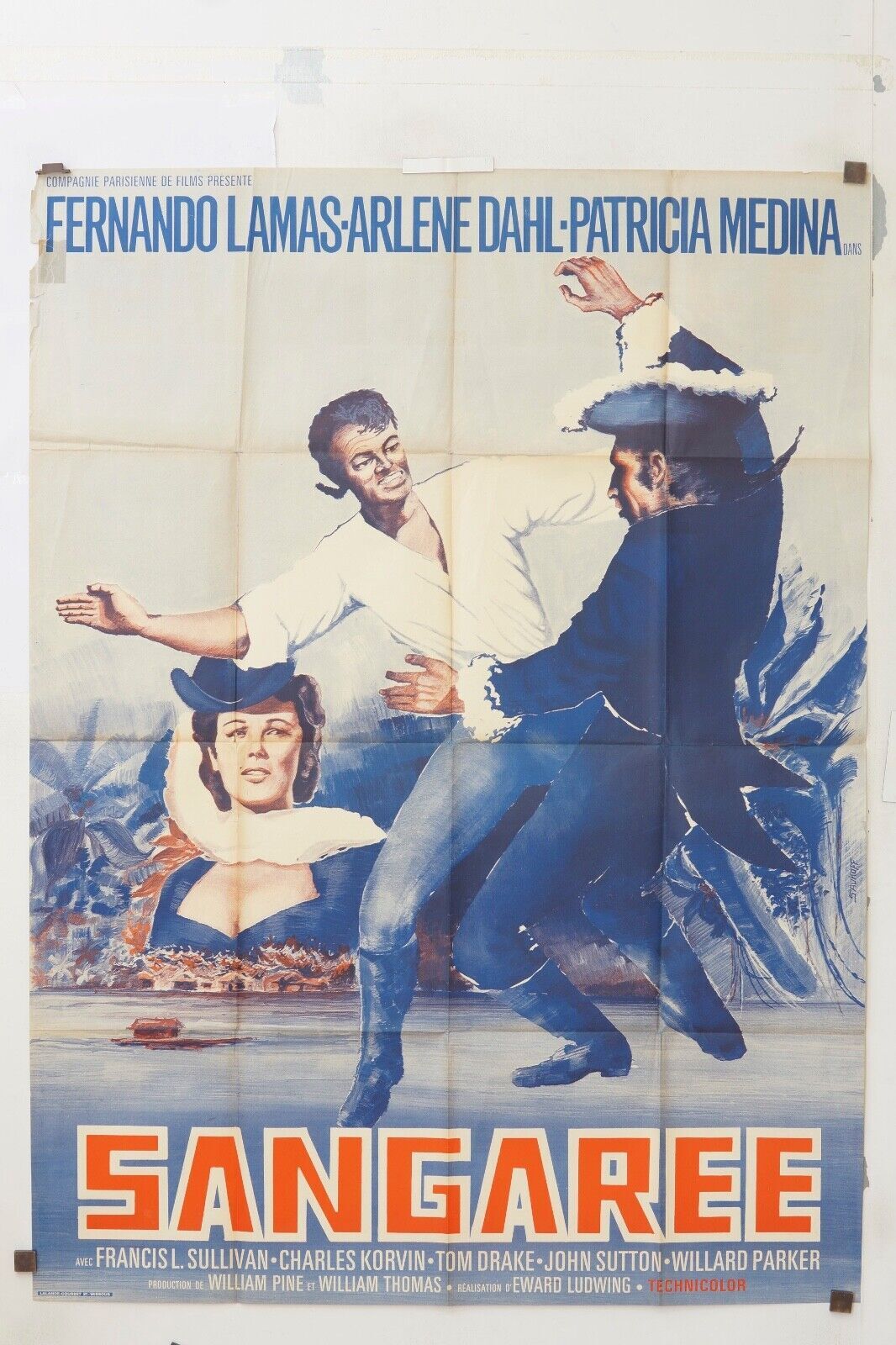 SANGAREE MOVIE POSTER ORIGINAL 120x160 FERNANDO LAMAS