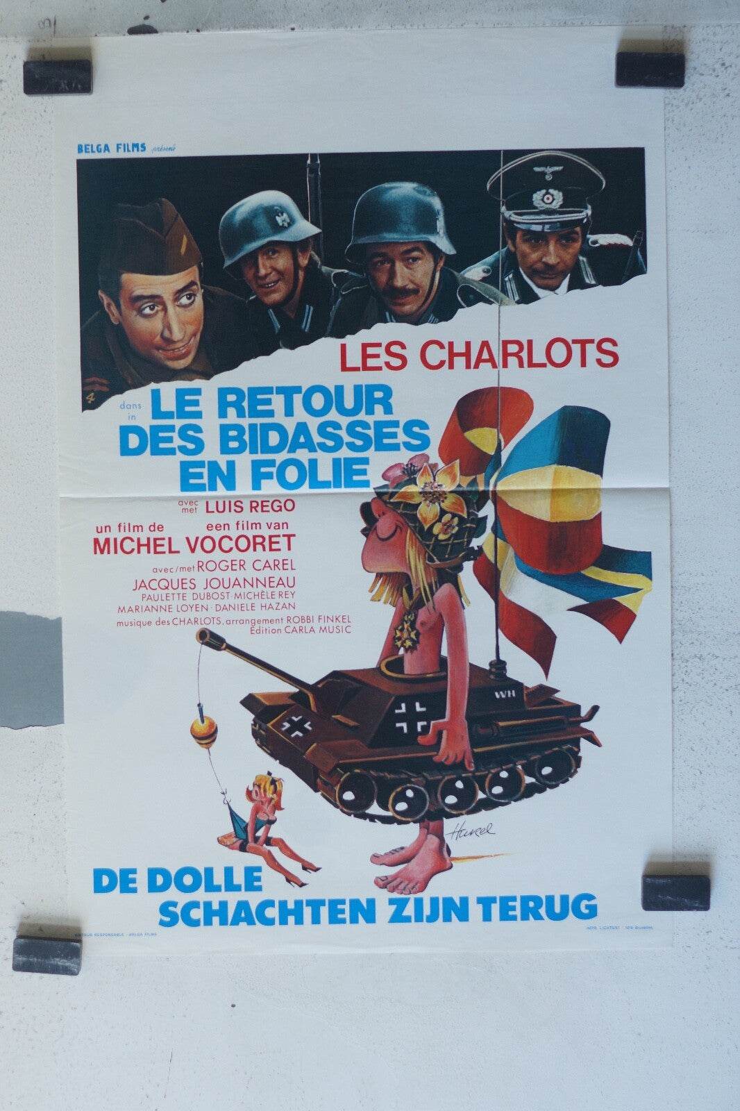  RETOUR DES BIDASSES EN FOLIE (LE) ORIGINAL MOVIE POSTER 36x55 Gérard Rinaldi