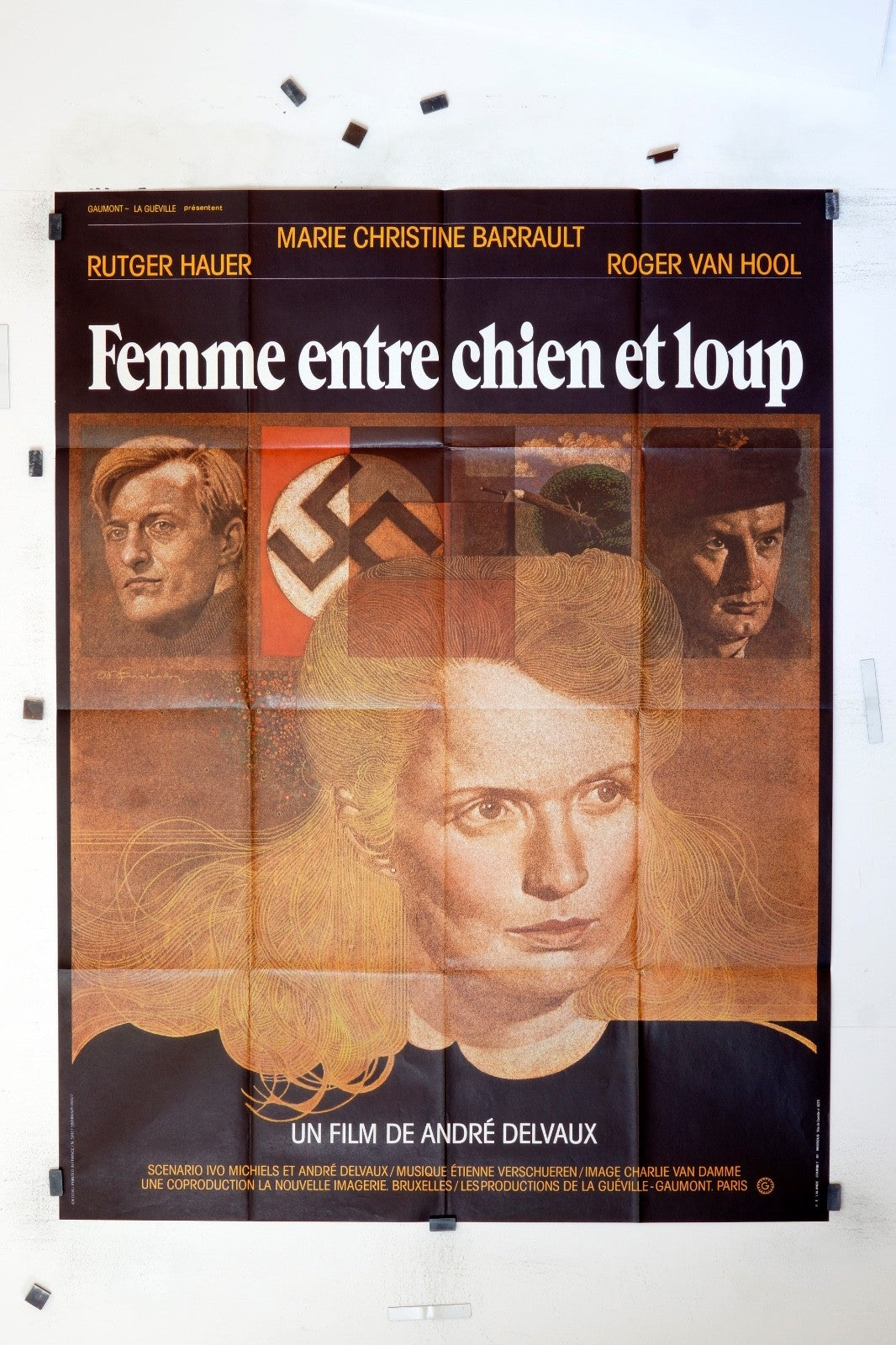 FEMME ENTRE CHIEN ET LOUP RUTGER HAUER MOVIE POSTER ORIGINAL (120x160)