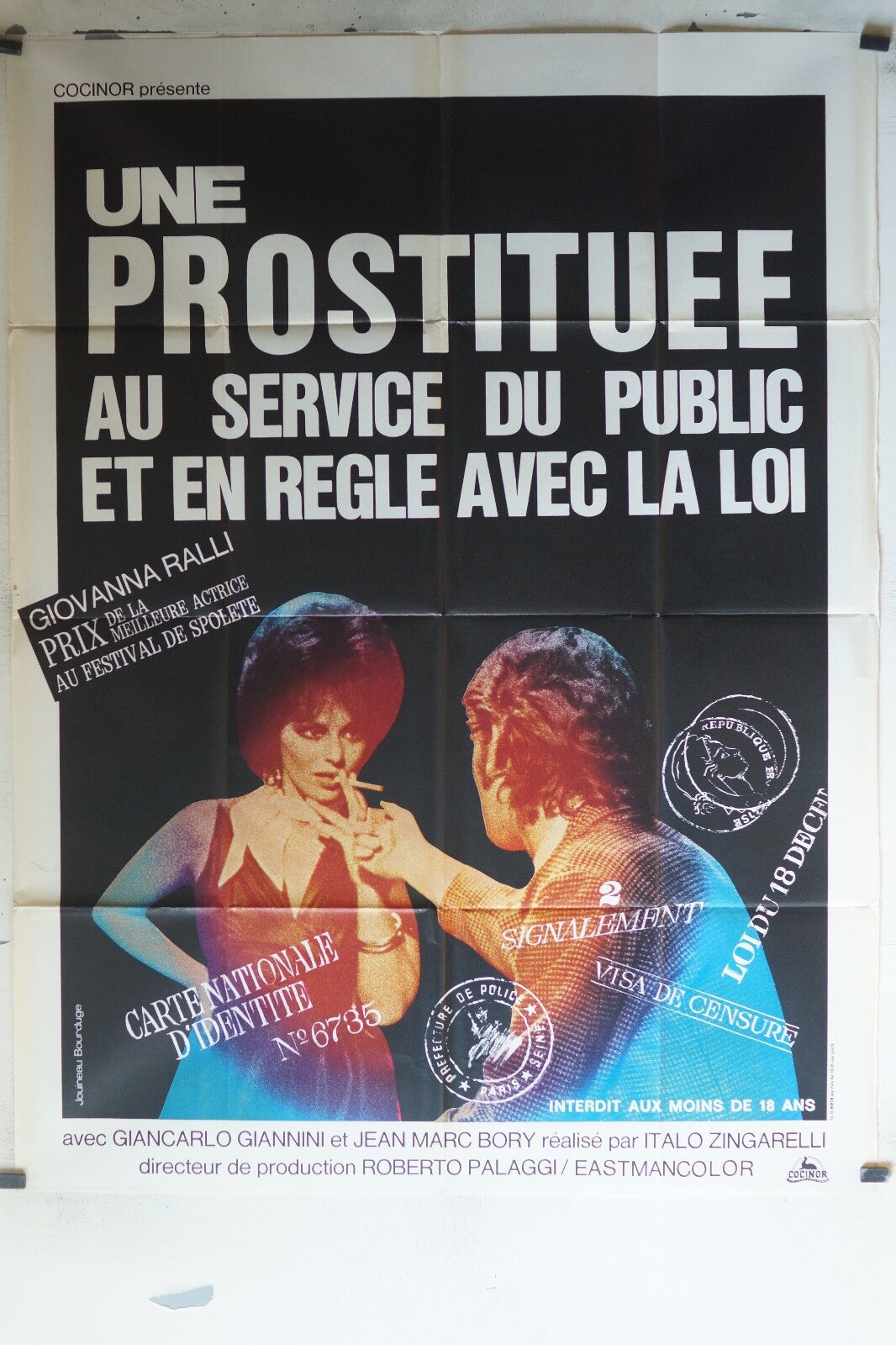 UNE PROSTITUEE AU SERVICE DU PUBLIC ET EN REGLE MOVIE POSTER ORIGINAL 120x160