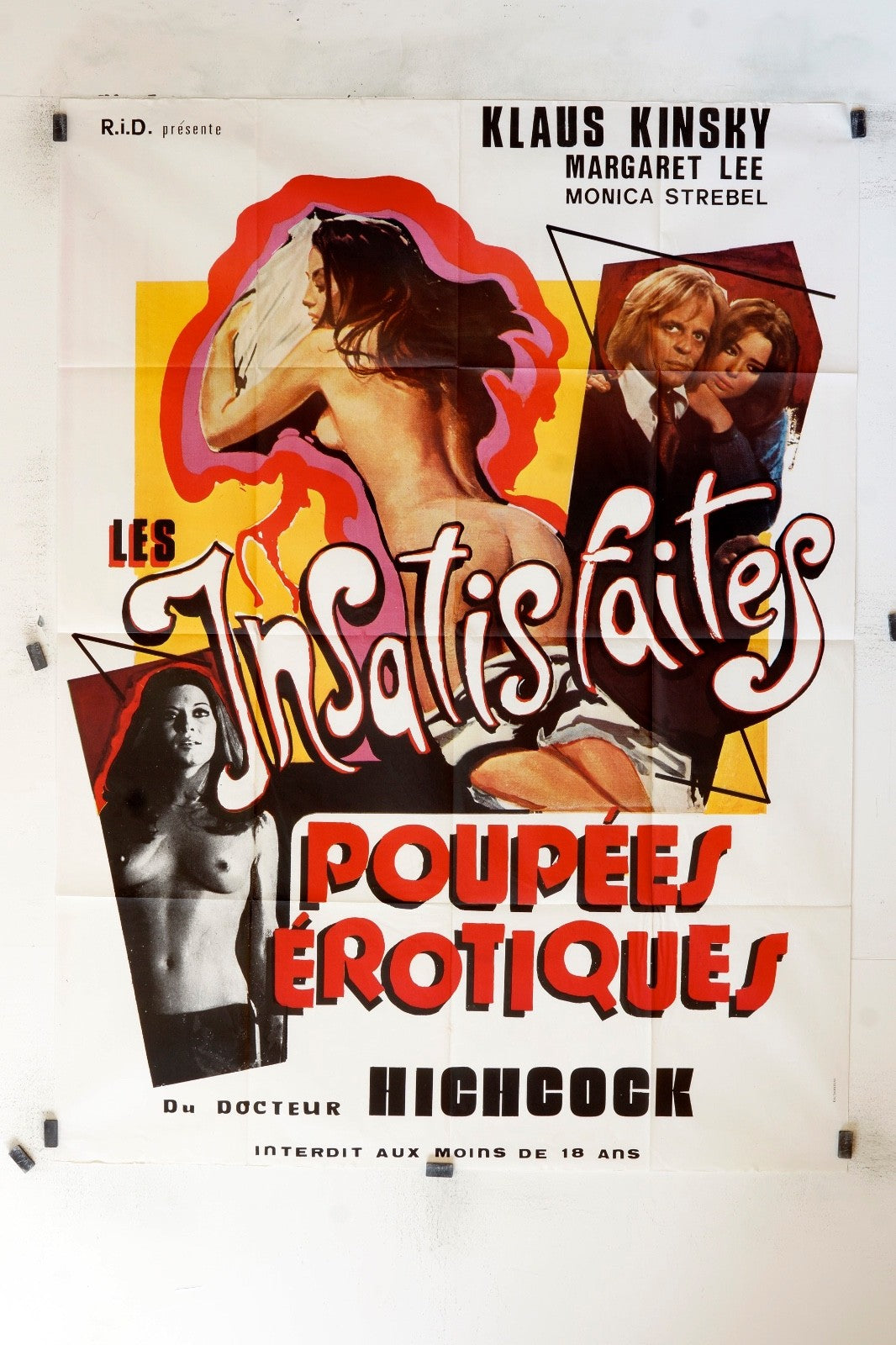 LES INSATISFAITES DU DOCTEUR HICHCOCK MARGARET LEE MOVIE POSTER ORIGINAL 120X160
