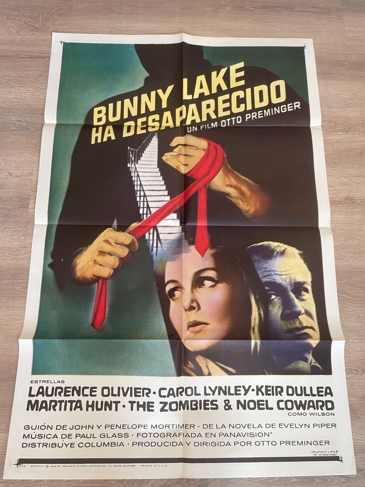 BUNNY LAKE HA DESAPARECIDO MOVIE POSTER ORIGINAL VINTAGE  (70X100) OTTO PREMINGE
