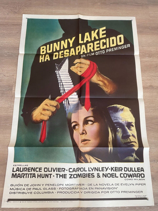 BUNNY LAKE HA DESAPARECIDO MOVIE POSTER ORIGINAL VINTAGE  (70X100) OTTO PREMINGE