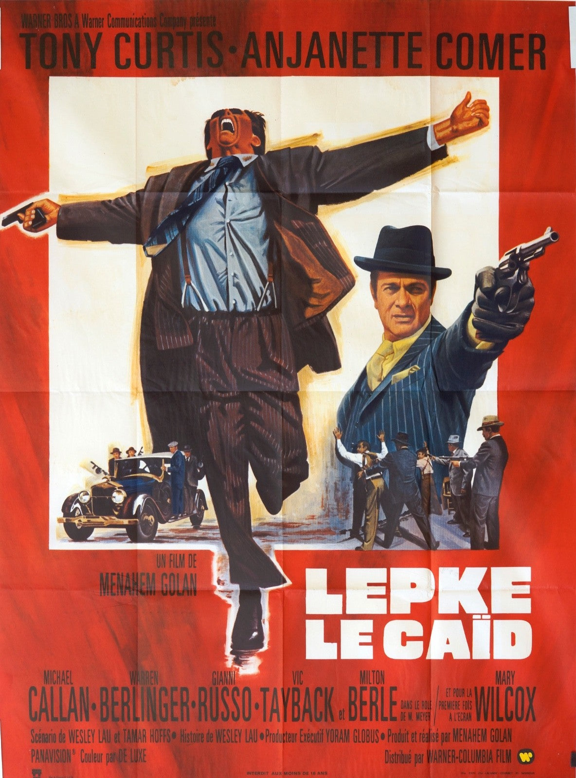 LEPKE LE CAÏD TONY CURTIS ORIGINAL POSTER ORIGINAL 120x160