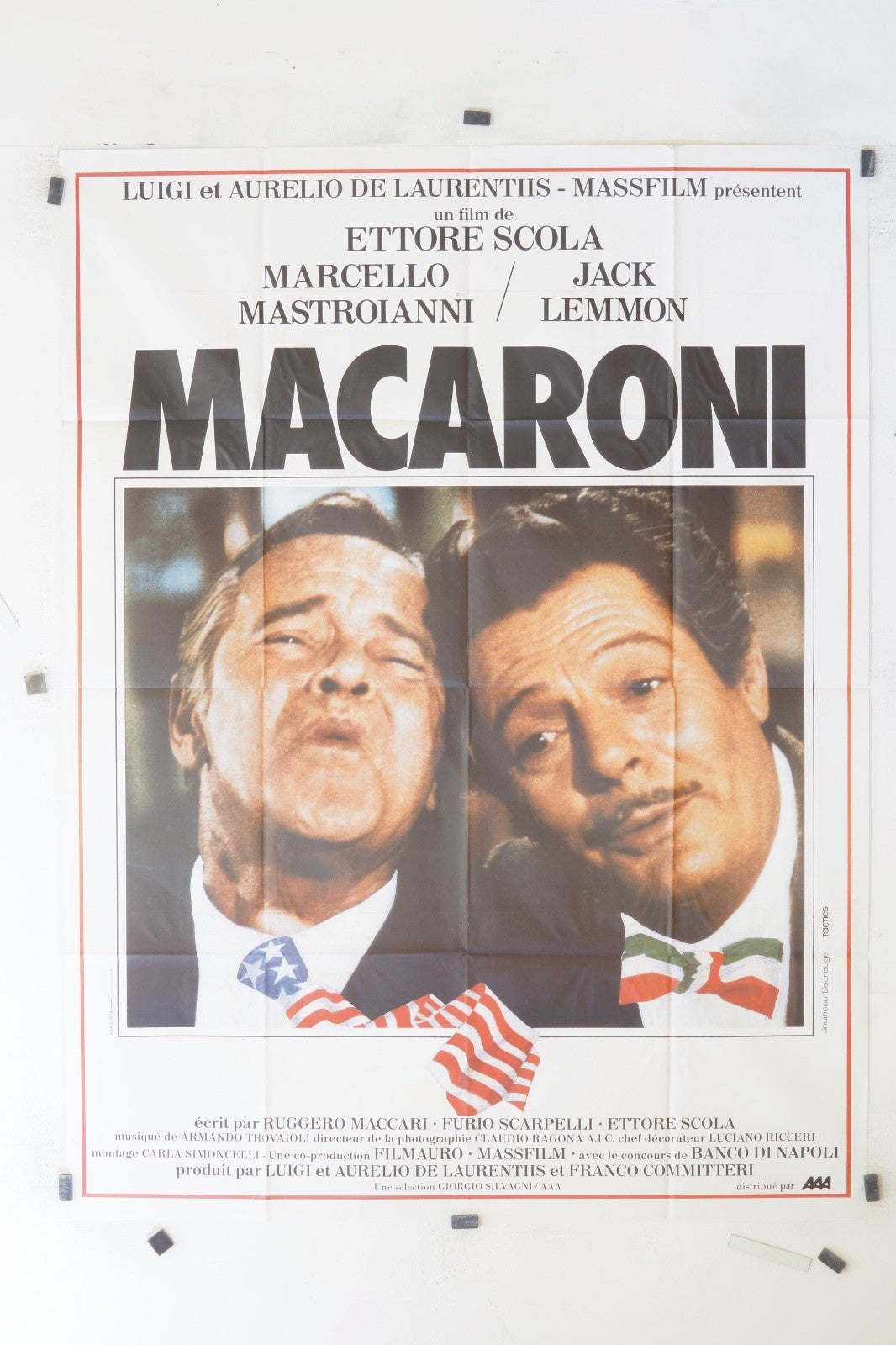MACARONI MARCELLO MASTROIANNI MOVIE POSTER ORIGINAL 120x160