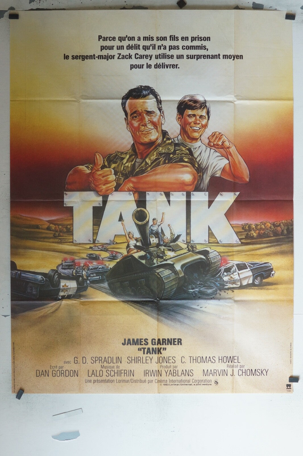 TANK MOVIE POSTER ORIGINAL 120x160 JAMES GARNER