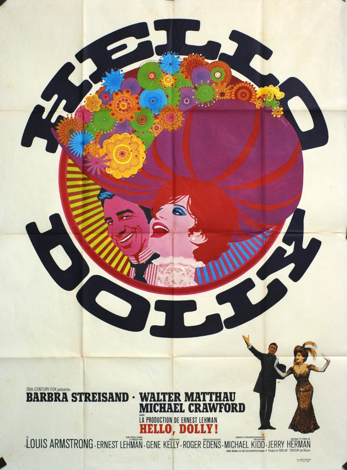 HELLO DOLLY BARBARA STREISAND MOVIE POSTER ORIGINAL 120x160